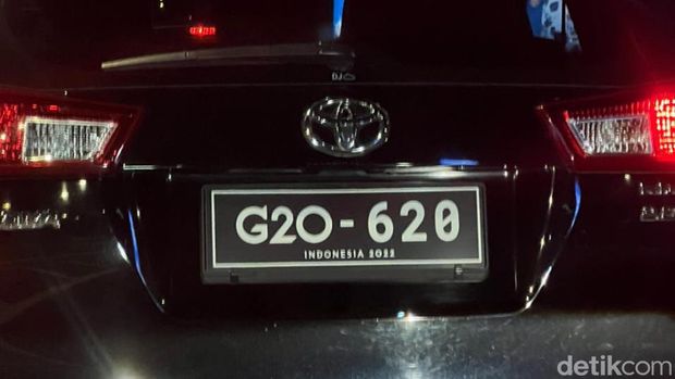 Pelat nomor khusus untuk Anggota G20