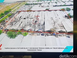 Penampakan dari Udara Sumber Kebakaran Relokasi Pasar Johar Semarang