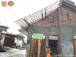 Rumah dan Musala di Wonosobo Rusak Diterjang Angin Kencang