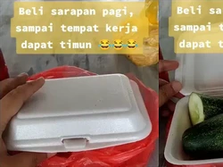 Apes! Beli Sarapan Nasi Goreng, Netizen Ini Malah Dapat Timun