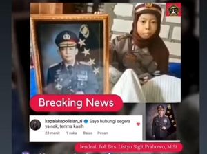 Kapolri Bawa Bocah Sinta Penderita Tumor Tulang ke RS Polri, Janji Jenguk Kapolri Bawa Bocah Sinta Penderita Tumor Tulang ke RS Polri, Janji Jenguk