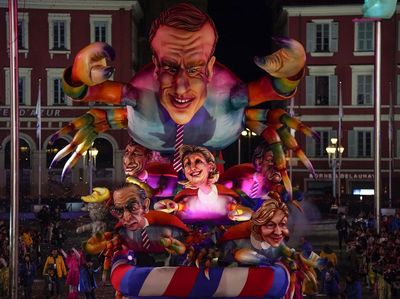 Kandidat Presiden Prancis Ramaikan Nice Carnival Bertema Hewan