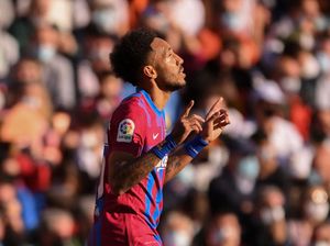 Valencia Vs Barcelona: Aubameyang Dua Gol, Blaugrana Menang Telak 4-1