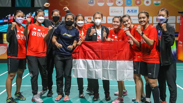 Tim putri Indonesia juara Badminton Asia Team Championship 2022 (Foto: dok. PBSI) Tim putri Indonesia juara Badminton Asia Team Championship 2022 (Foto: dok. PBSI)