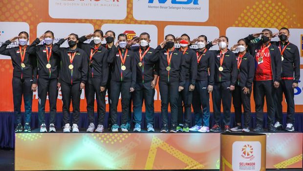 Tim Putri Indonesia Juara Badminton Asia Team Championship 2022