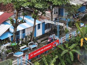 Wajah Baru Kali Code Yogyakarta yang Makin Berwarna