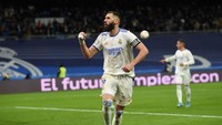 Karim Benzema terus tokcer bersama Real Madrid. 20 Gol dan 10 assist dikemasnya di Liga Spanyol (Getty Images)