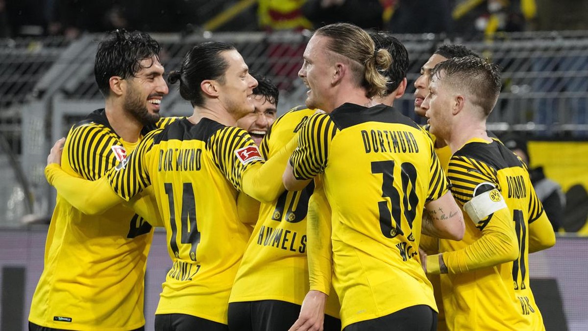 Borussia Dortmund bantai Moenchengladbach 6-0 (AP/Martin Meissner)