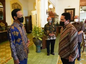 Sri Sultan HB X Bertemu Erick Thohir, Bahas Tol Hingga Borobudur