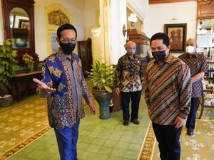 Sultan Jogja Gelar Pertemuan Tertutup dengan Erick Thohir, Bahas Apa?