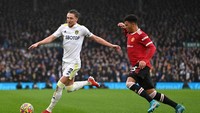 Jadon Sancho terpilih sebagai man of the match di laga itu, dengan bikin catatan apik sebagai pemain paling banyak sukses dribel (enam kali), sentuhan terbanyak di kotak penalti lawan (tujuh kali), dan umpan di sepertiga akhir (20 kali) (Getty Images)