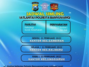 Jadwal SIMLING di Banyuwangi, Yuk yang Mau Perpanjangan SIM A dan C! Jadwal SIMLING di Banyuwangi, Yuk yang Mau Perpanjangan SIM A dan C!