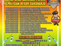 Vaksin Booster di Polres Sukoharjo, 3 Bulan dari Dosis Kedua Boleh Ikut!