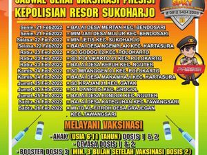 Vaksin Booster di Polres Sukoharjo, 3 Bulan dari Dosis Kedua Boleh Ikut! Vaksin Booster di Polres Sukoharjo, 3 Bulan dari Dosis Kedua Boleh Ikut!