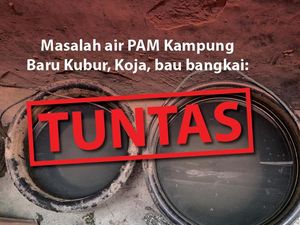 Before-After Penanganan Air PAM Kampung Baru Kubur Bau Bangkai Before-After Penanganan Air PAM Kampung Baru Kubur Bau Bangkai