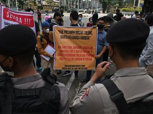 Korban Binomo Demo Mabes Polri, Tuntut Penangkapan Indra Kenz Cs