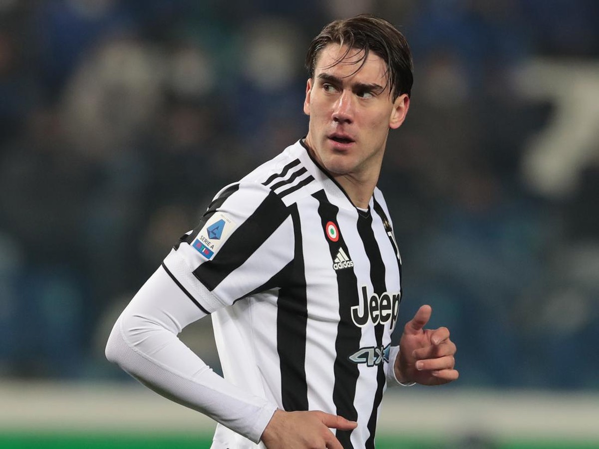 Striker baru Juventus Dusan Vlahovic akan debut di Liga Champions saat melawat ke Villarreal. (Foto: Getty Images/Emilio Andreoli)