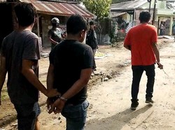 Polisi Gerebek Kampung Narkoba di Deli Serdang Sumut, 3 Orang Ditangkap