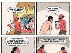 Sindiran Komik Grontol soal Kartel Minyak Ketemu di Neraka