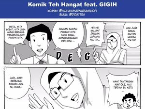 Santai Sambil Baca Komik Teh Hangat, Pembaca Diajak Buat Bersyukur Santai Sambil Baca Komik Teh Hangat, Pembaca Diajak Buat Bersyukur