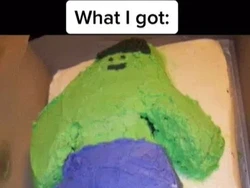 Zonk! Pria Ini Beli Kue Desain Karakter Hulk Tapi Berakhir Mengecewakan