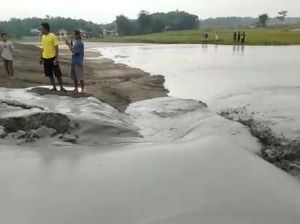 Bledug Kuwu Luber, Lumpur Asin Rendam Sawah di Grobogan