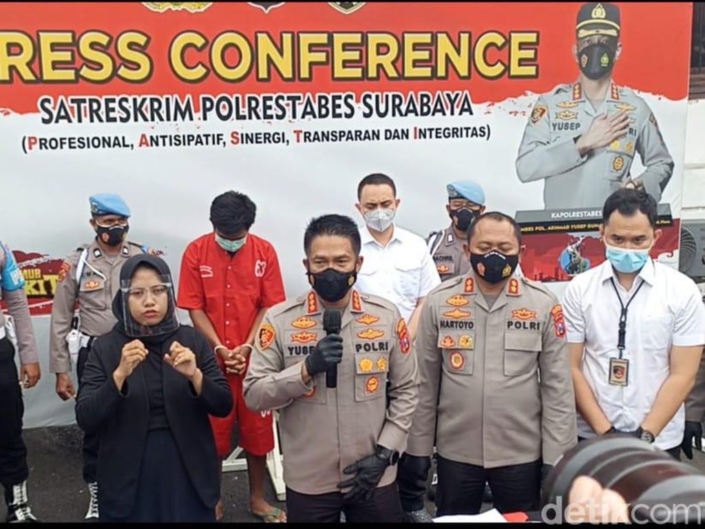 Pembunuhan Juragan Air Isi Ulang di Surabaya Bermotif Sakit Hati dan Dendam