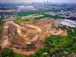 101 Hari Jelang Balapan, Begini Penampakan Progres Sirkuit Formula E