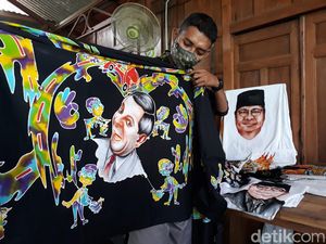 Aksi Pembatik Bantul Curi Start Pilpres 2024: Lukis Wajah Capres Aksi Pembatik Bantul Curi Start Pilpres 2024: Lukis Wajah Capres