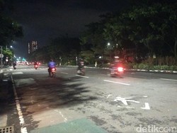 Demo Sopir Truk Bubar, Lalin Frontage Jalan Ahmad Yani Surabaya Lancar