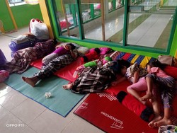 Banjir di Kecamatan Manggala Makassar, 15 KK Mengungsi ke Masjid