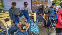 Wow, Tukang Cukur se-Kabupaten Bandung Deklarasi Dukung Cak Imin