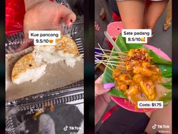 Pertama Kali Cicip Jajanan Kaki Lima, Bule Ini Doyan Kue Pancong Pertama Kali Cicip Jajanan Kaki Lima, Bule Ini Doyan Kue Pancong