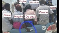 Meme ini seperti mau bilang: MU mungkin punya skuad bagus. Tapi kalau beknya masih Harry Maguire, ya, siap-siap saja semua jatuh terjerembab. Foto: dok. Twitter