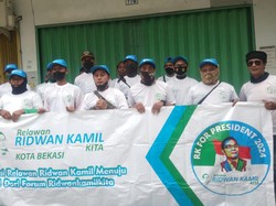 Relawan di Bekasi Dukung Ridwan Kamil Maju Bertarung di Pilpres 2024