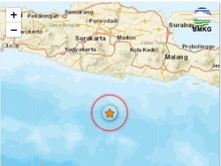 Gempa M 3.4 Guncang Pacitan
