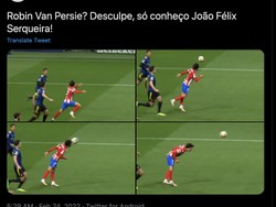 Begini aksi hang time Joao Felix. Foto: dok. Twitter