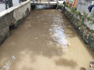 Kali Licin di Pancoran Mas Depok Bersih dari Tumpukan Sampah Styrofoam