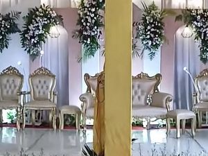 Viral Dekorasi Pelaminan yang Bikin Fotografer Pernikahan Nangis