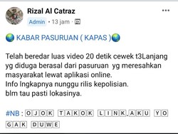 Viral Video Perempuan Bugil Disebut Asal Pasuruan