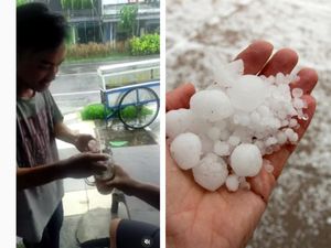 Viral Pria Pakai Hujan Es untuk Bikin Es Teh Manis, Apa Aman Diminun?