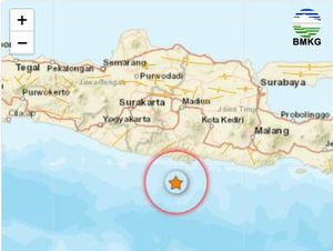 Gempa Berkekuatan Magnitudo 2,7 Guncang Trenggalek