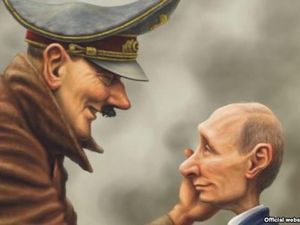 Ukraina Unggah Kartun Satir, Sandingkan Putin dan Adolf Hitler Ukraina Unggah Kartun Satir, Sandingkan Putin dan Adolf Hitler