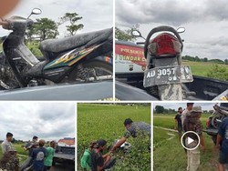 Misterius! Motor Tak Bertuan Ditemukan di Sawah Klaten, Polisi Turun Tangan