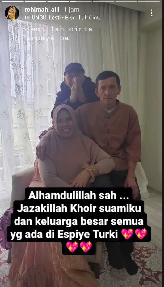 Rohimah Ali, eks istri Kiwil menikah  dengan bule Turki