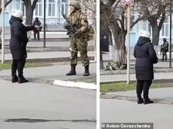 Enggak Ada Takutnya! Wanita Ukraina Maki Tentara Rusia di Jalanan