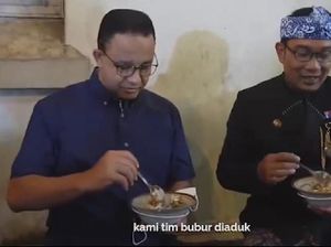 Cerita Anies Tak Menyangka Ketemu Ganjar Saat Makan Bubur Bareng Ridwan Kamil