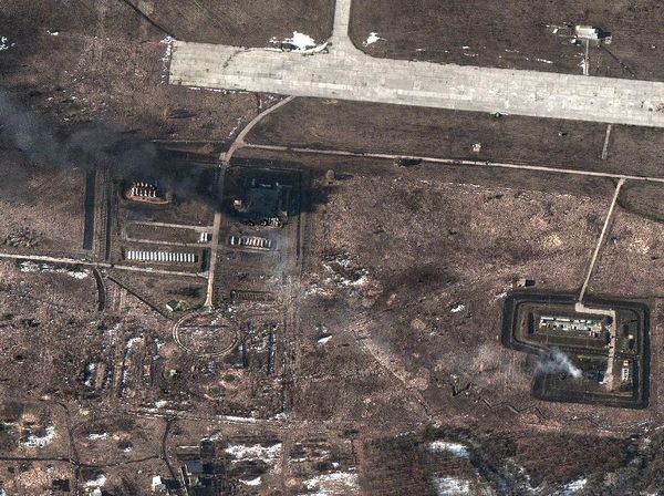 Foto Satelit Hancurnya Ukraina Dibombardir Rusia