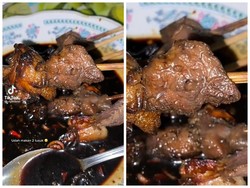 Hiii! Wanita Ini Temukan Belatung Saat Makan Sate dari Hajatan
