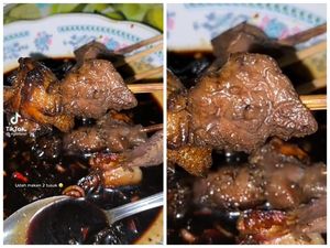 Hiii! Wanita Ini Temukan Belatung Saat Makan Sate dari Hajatan Hiii! Wanita Ini Temukan Belatung Saat Makan Sate dari Hajatan